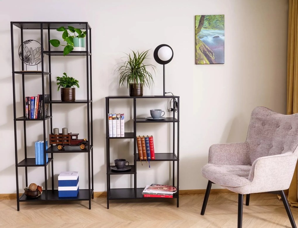 Regál Costa A 70 cm černý