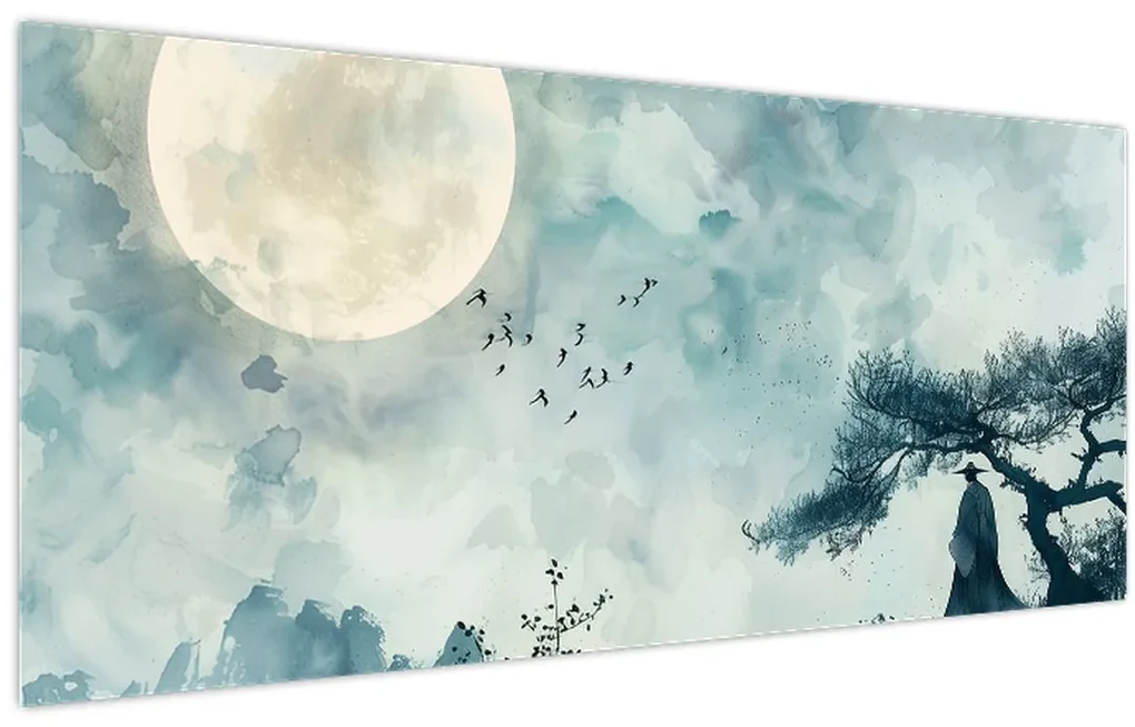 Obraz - Maľba splnu (120x50 cm)