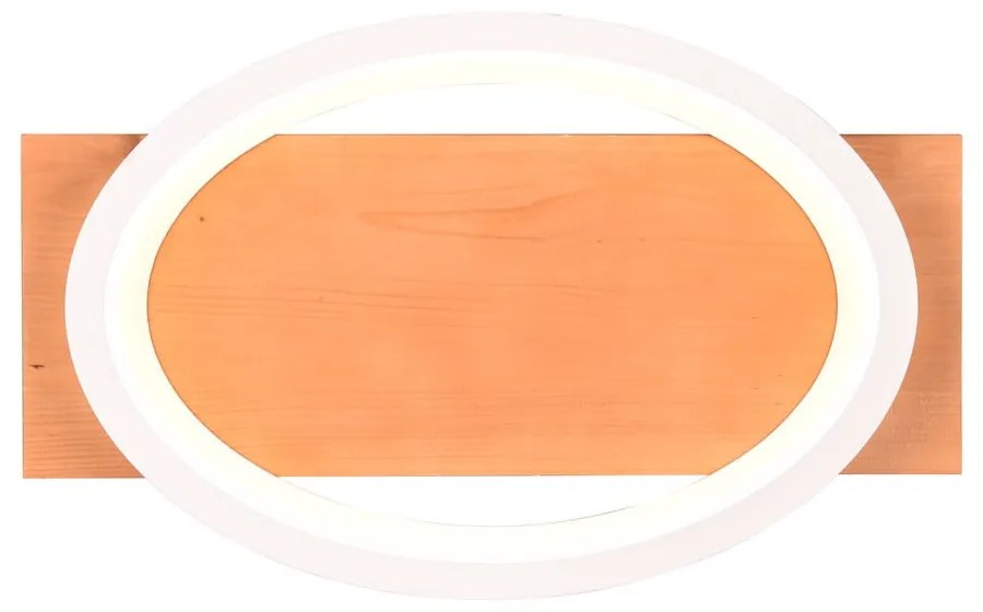 LED stmievateľné nástenné svietidlo v bielo-prírodnej farbe Barca – Trio