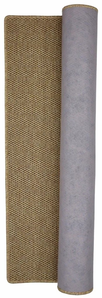 Timzo, Koberec behúň na mieru Nature terra, šíre 120 cm, oranžová, chodba / predsieň