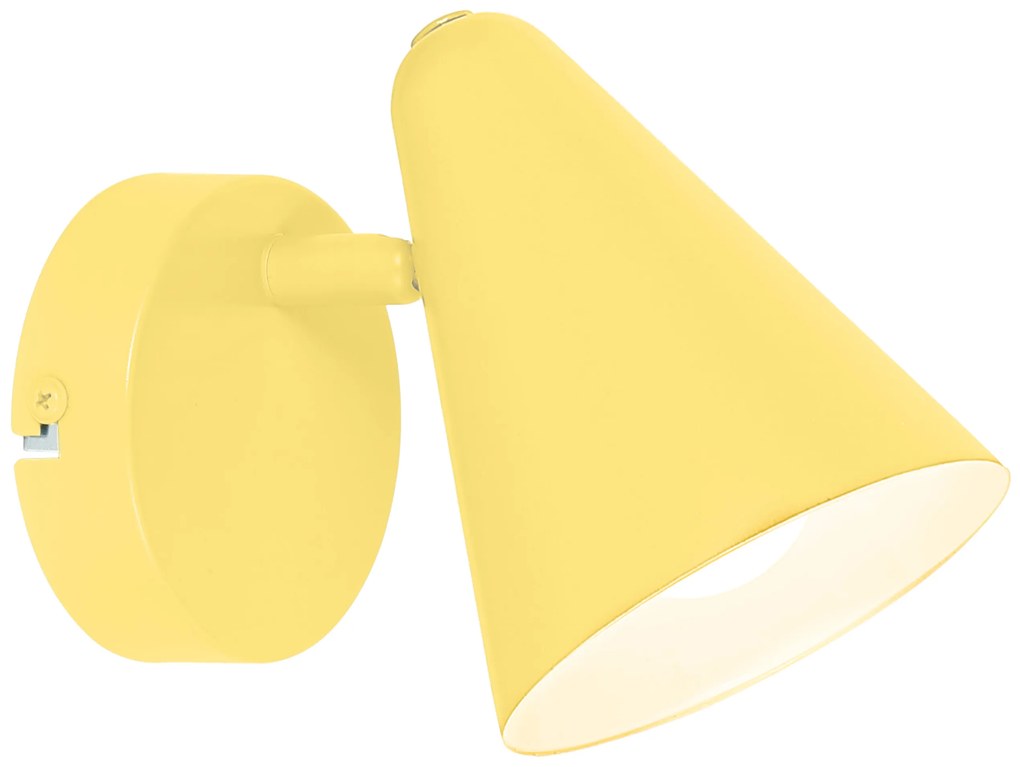 CLX Nástenné bodové svietidlo do detskej izby AGOSTINO, žlté