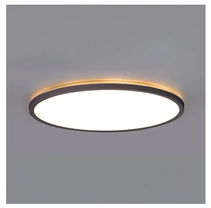 LED kúpeľňové svietidlo NIVERA LED/24W/230V IP54 pr. 30 cm čierne + DO