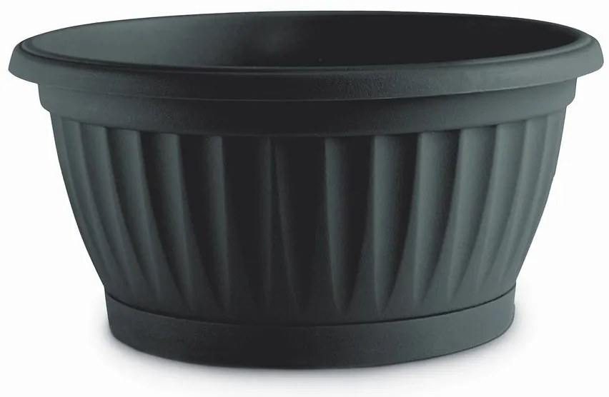 Kvetináč Mediteran Lux 20x11h 3,5lt Antracit C910200