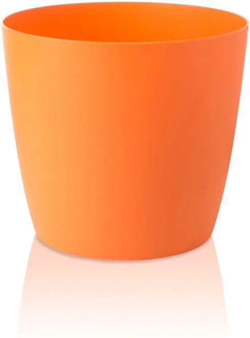 Oranžový kvetináč s pojazdnými kolieskami Gardenico Ella Twist'n'Roll Smart System, ø 29 cm