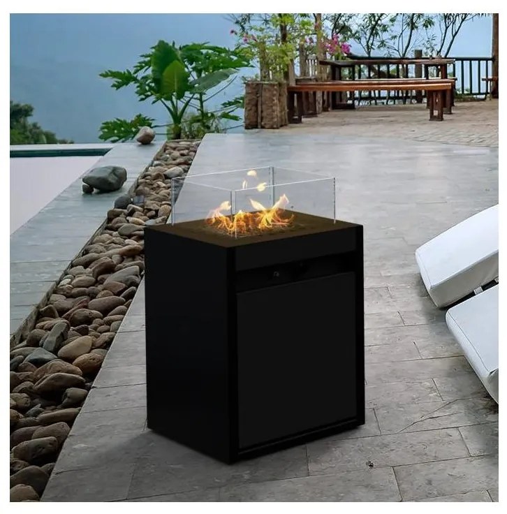 Planika Square GAS - Vonkajší plynový krb 79,7x48 cm 10kW