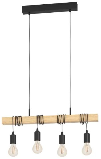 Eglo 32916 - Luster na lanku TOWNSHEND 4xE27/60W/230V