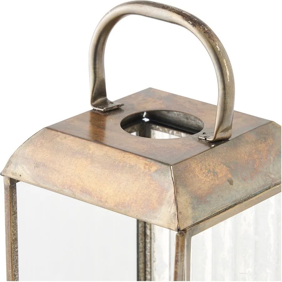 Kovový/sklenený lampáš (výška 49 cm) Herslev – House Nordic