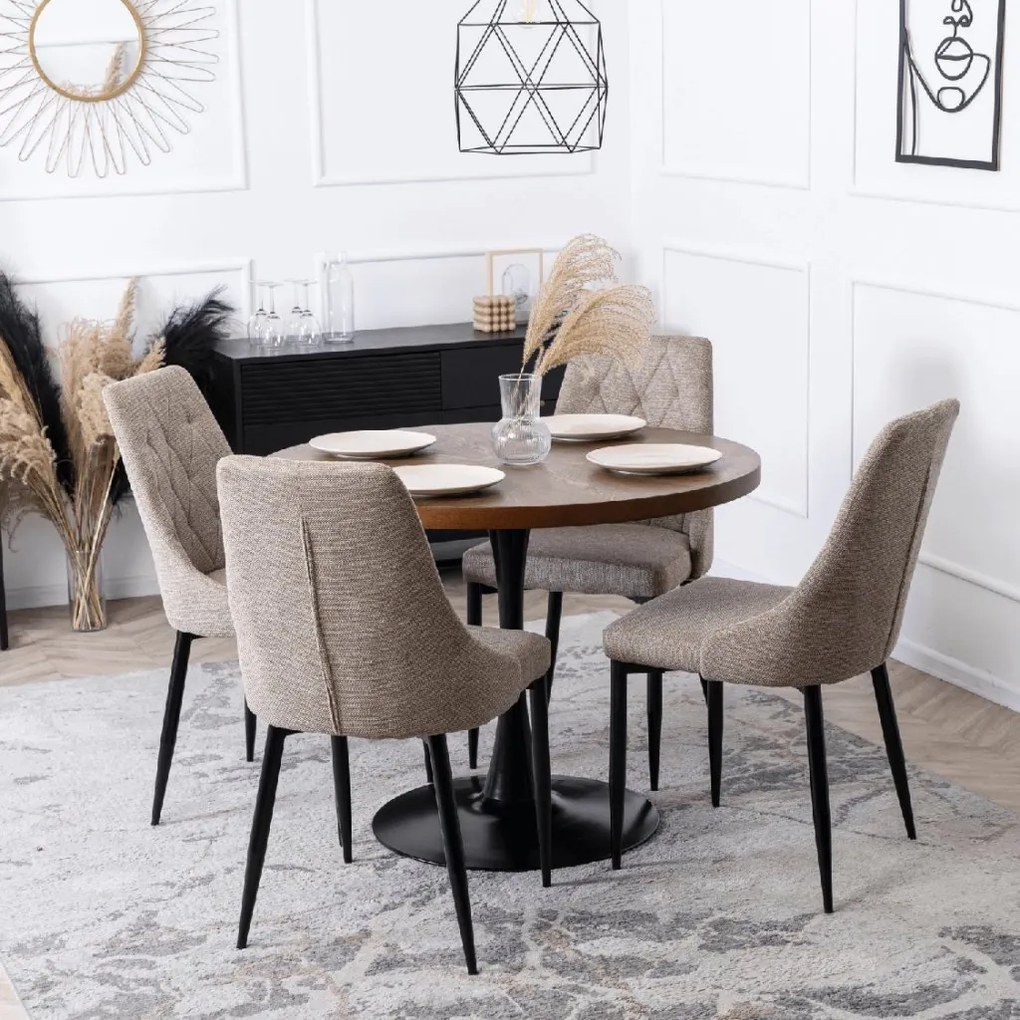 PROXIMA.store - Čalúnená jedálenská stolička CORK 2 FARBA: sivá