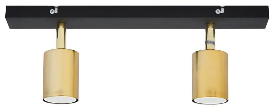 LED Bodové svietidlo TUNE 2xGU10/4,8W/230V zlatá/čierna