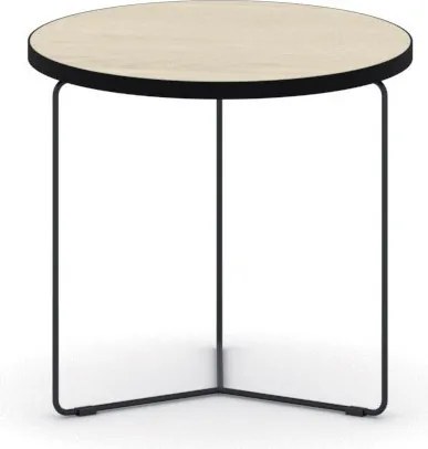 Okrúhly konferenčný stôl TENDER, priemer 50 cm, výška 48 cm, dub prírodný