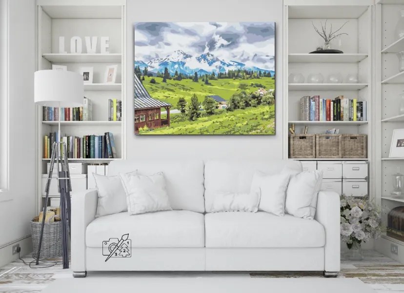 Gario Maľovanie podľa čísel Vysoké Tatry Rozmery: 40 x 30 cm, Rámovanie: S vnútorným rámom