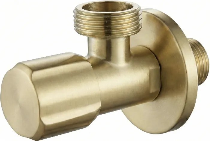 Rea Rea, rohový ventil 1/2"×3/4", zlatá matná, REA-12011