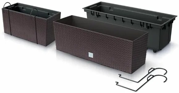 Truhlík RATO CASE W s háky a vkladem mocca 39,5cm
