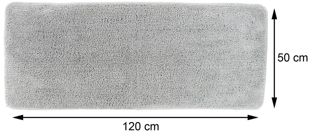 TENDANCE Predložka do kúpeľne Marlet, 50x120 cm, sivá