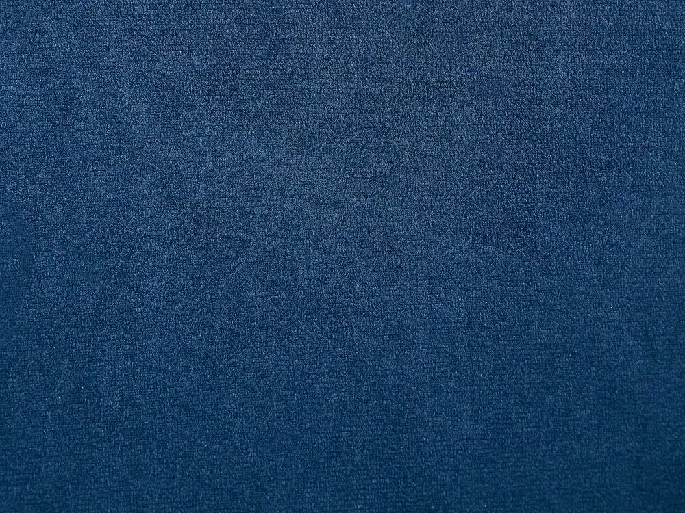 Nočný stolík zamatový modrý SEZANNE Beliani