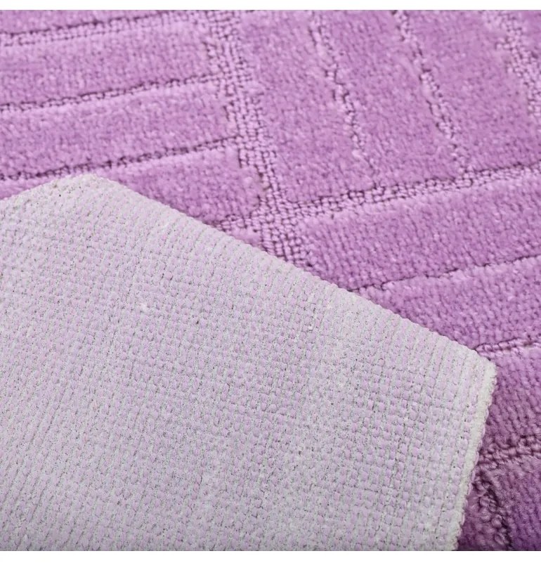 Kúpeľňové predložky set 2 kusov Tara fialové EMI