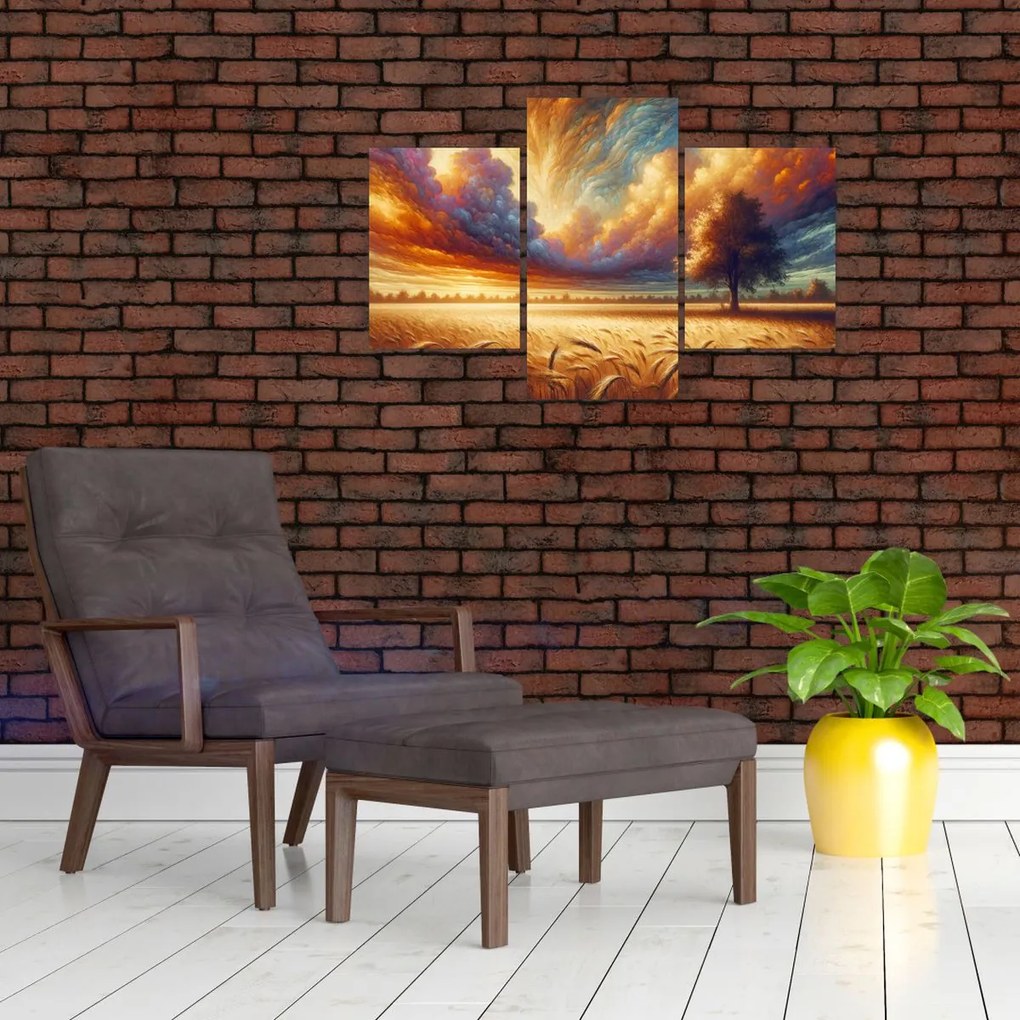Obraz – Strom na poli (90x60 cm)