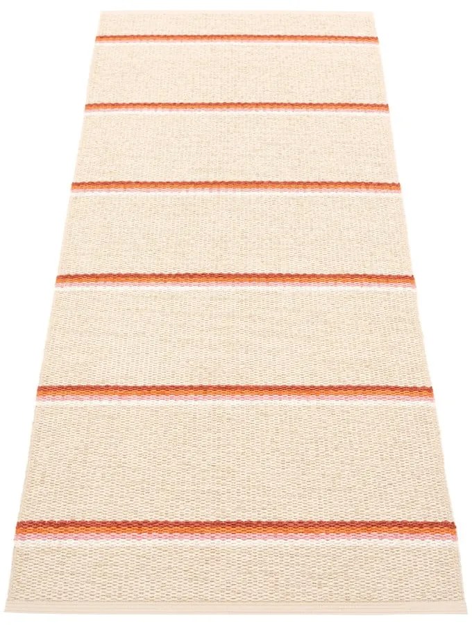 Vnútorný a vonkajší behúň v tehlovej farbe/krémový 70x180 cm Olle Brick Cream – Pappelina