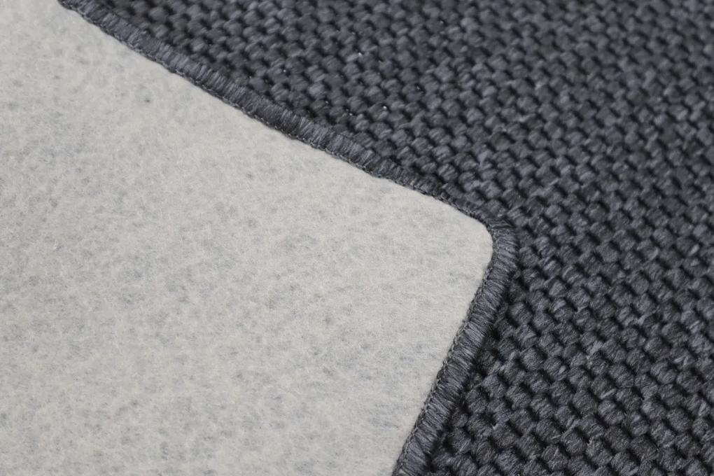 Vopi koberce Kusový koberec Nature antracit - 80x120 cm