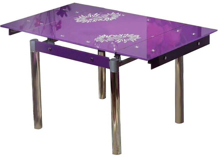 Rozkladací stôl Frank 80/130x75cm Violet