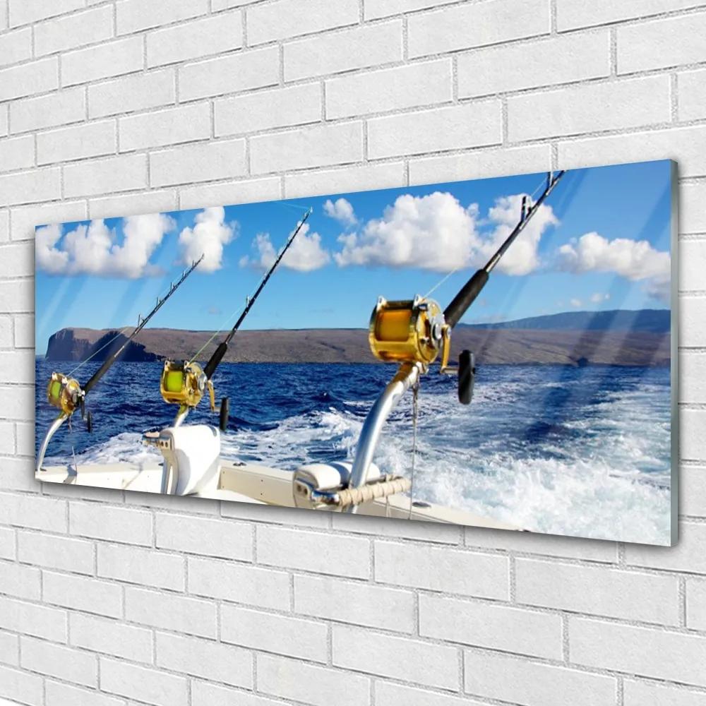 Obraz plexi Rybárčenie more príroda 125x50 cm