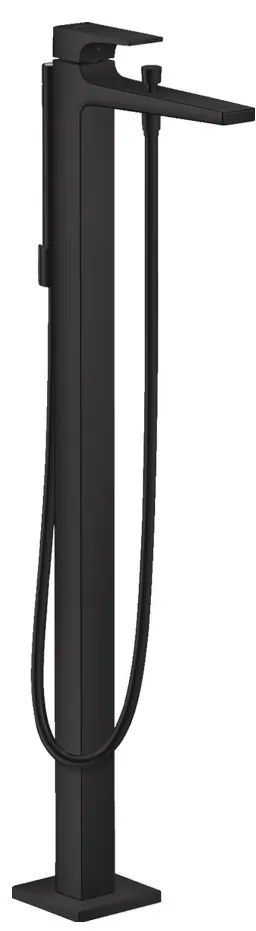 Hansgrohe Metropol, vaňová batéria na podlahu, čierna matná, HAN-32532670