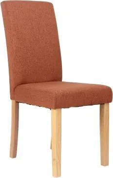Jedálenská stolička s prešitím Kiki, terracota látka%