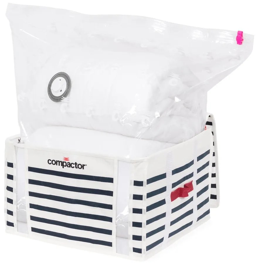 Úložný box na oblečenie Compactor Medium Mariniere 3D Vacuum Bag, 125 l