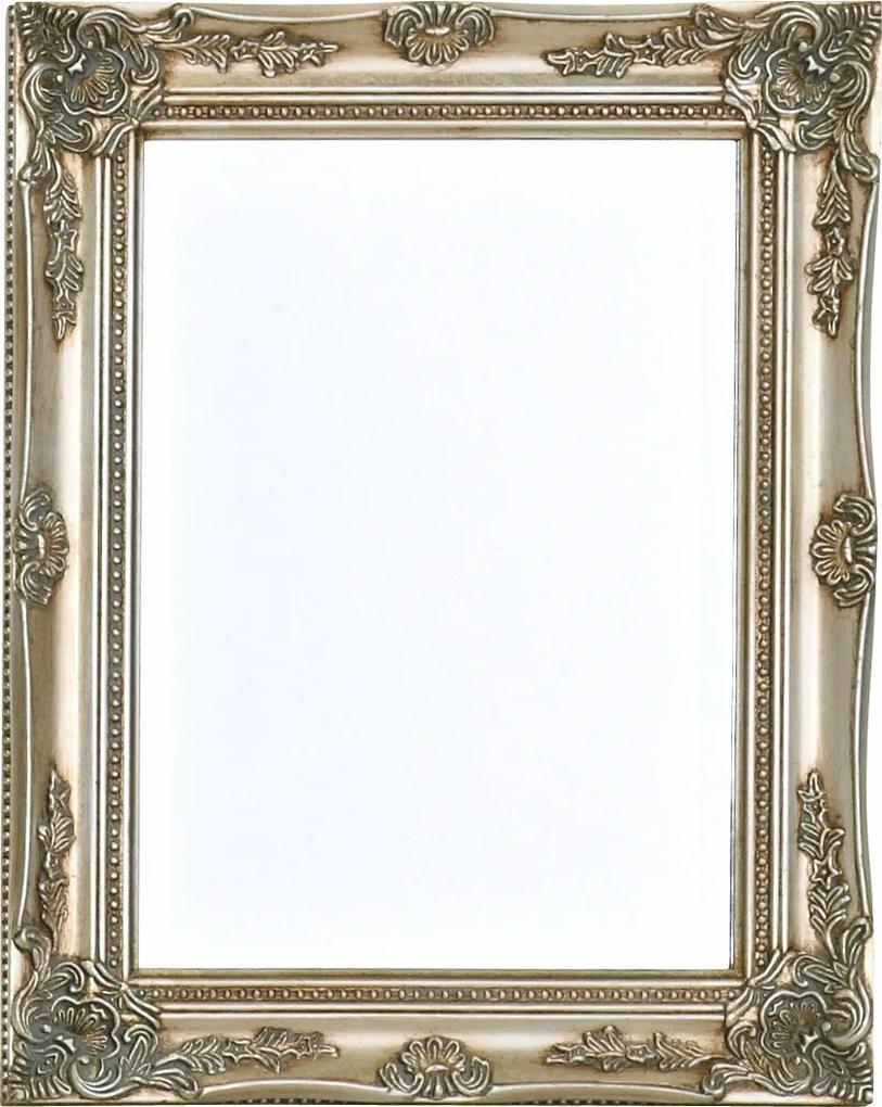 Bighome - Zrkadlo CRETEIL 47x37 cm - strieborná