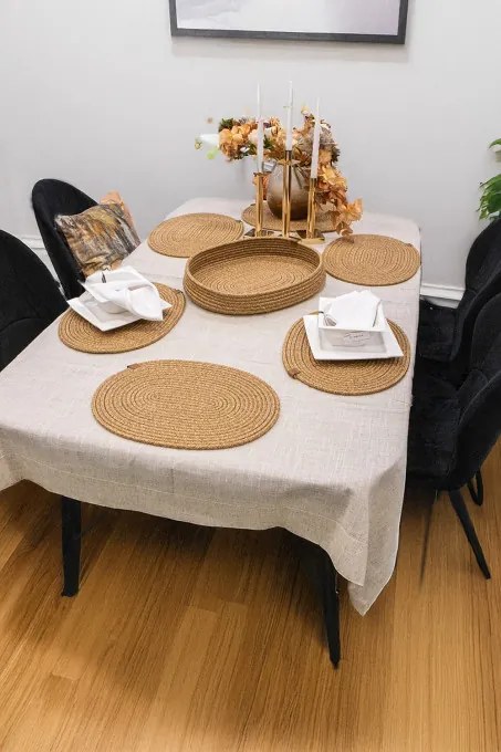 Podložka pod tanier s košíkom RATTAN béžová (6 ks)