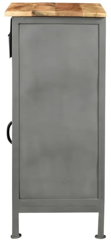 furniture-nabytek.cz - Masívna kúpeľňová skrinka Pinetown z mangového dreva, lakovaná, viacfarebná – 45×35×80 cm