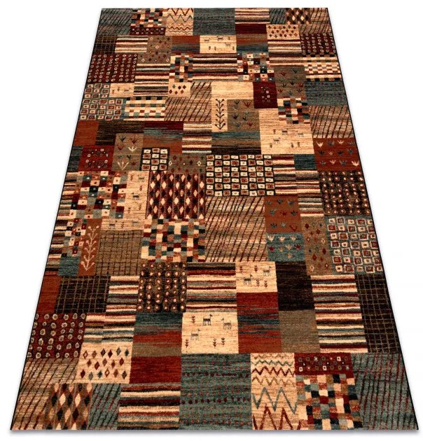 Koberec KASHQAI 4353 990 Patchwork terakota / béžový