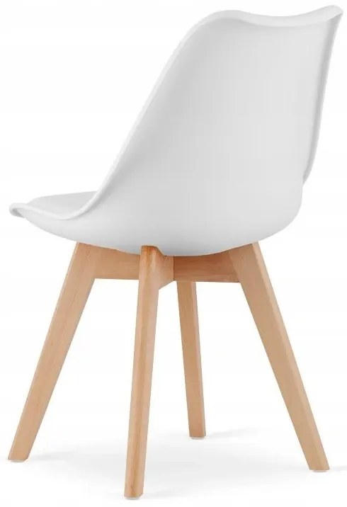 Set 4 stoličiek MARK biele