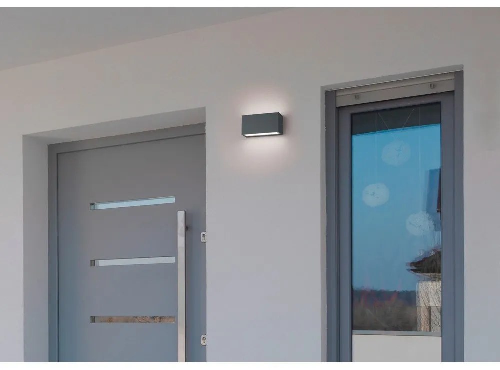 LED nástenné vonkajšie svietidlo (výška 5 cm) Trent - Trio