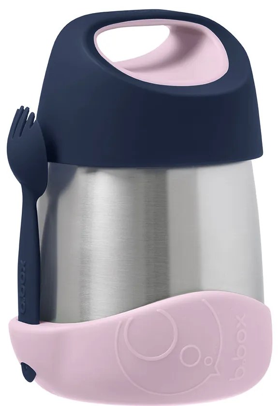 Termoska na jedlo - indigo/ružová