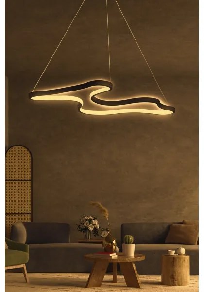 LED luster na lanku ARTISAN LED/36W/230V 4000K čierny