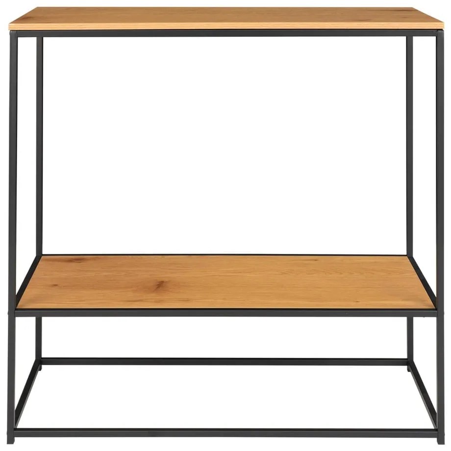 Konzolový stolík s doskou v dubovom dekore v prírodnej farbe 80x36 cm Vita – House Nordic