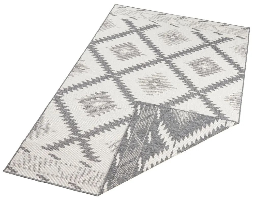 NORTHRUGS - Hanse Home koberce Kusový koberec Twin Supreme 103428 Malibu grey creme – na von aj na doma - 160x230 cm