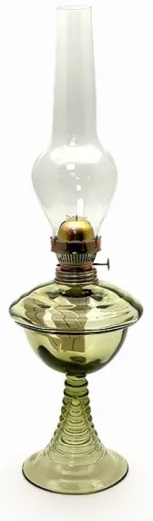 Petrolejová lampa JASMÍNA 50 cm lesná zelená