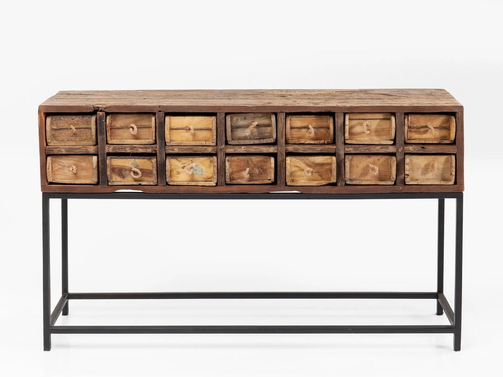 Bastidon konzolový stolík 125 cm hnedý/čierny