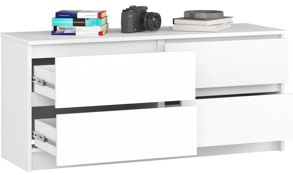 Komoda KIPS 4 zásuvky biela