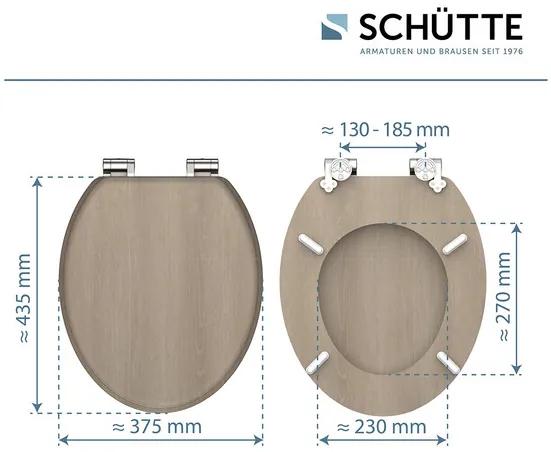 Schütte WC doska (moderný vzhľad dreva)  (100367140)