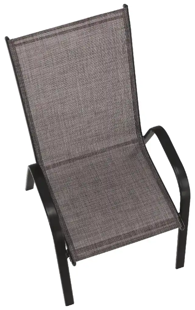 Záhradná stolička Aldera - hnedý melír / hnedá | BIANO