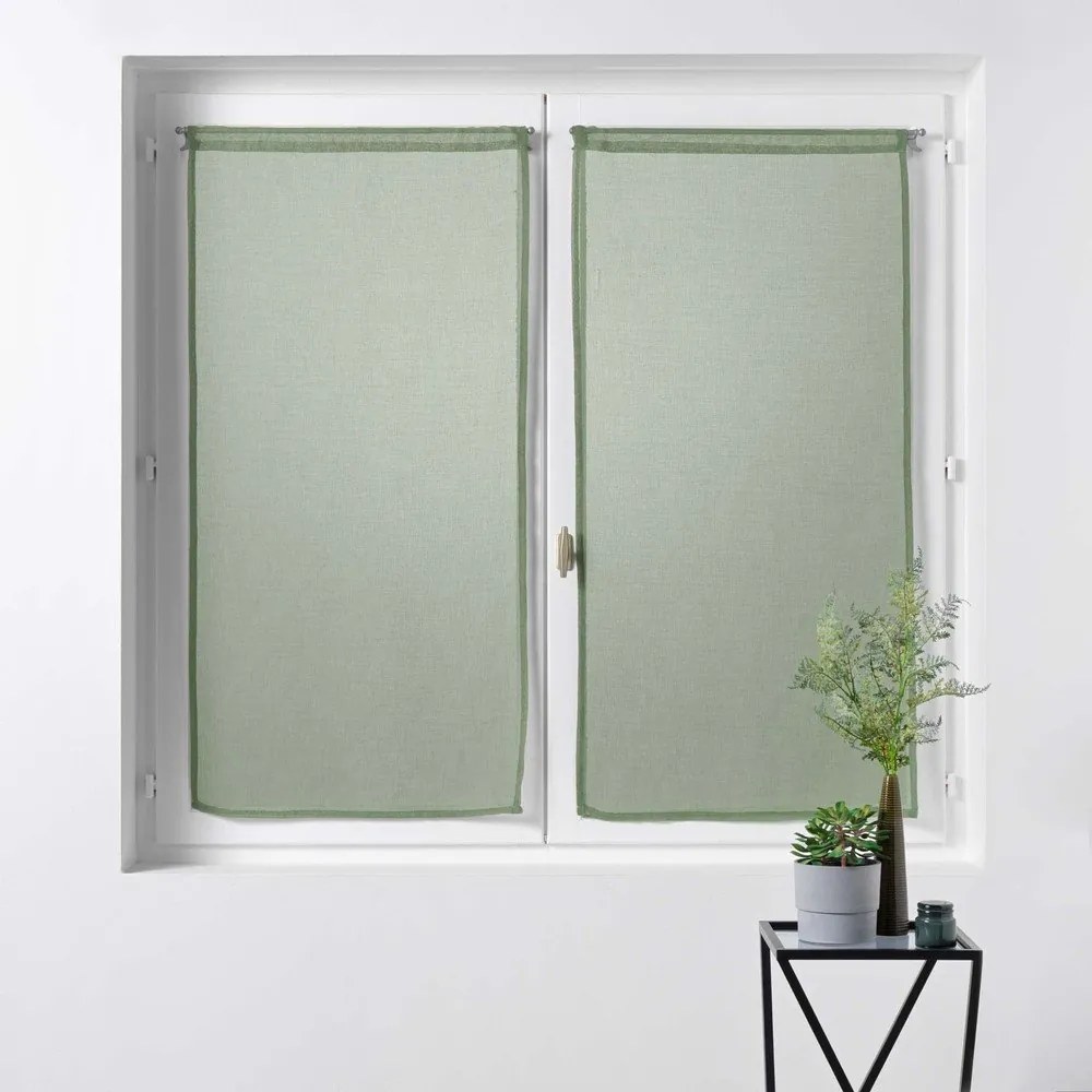 Kaki voálové záclony v súprave 2 ks 60x90 cm Sandra – douceur d'intérieur