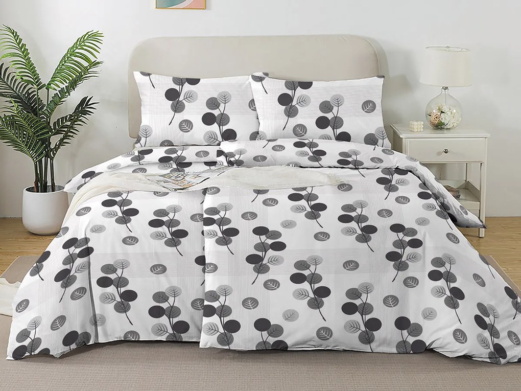 XPOSE® Bavlnené obliečky ELISA na dve postele - sivé