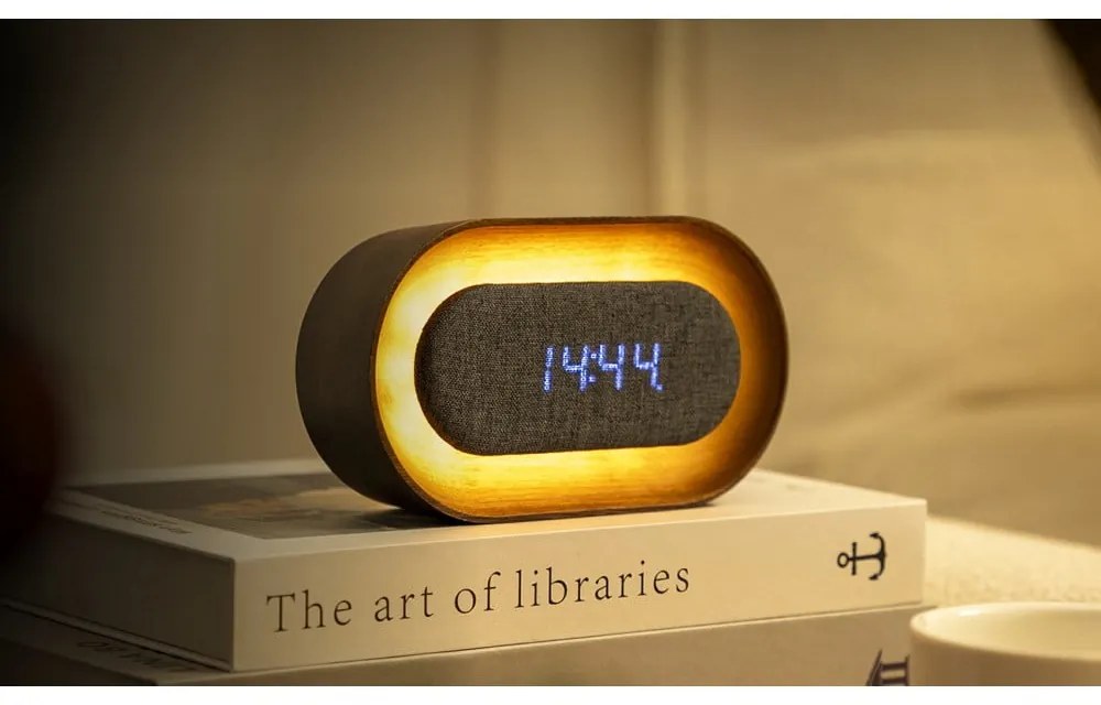 Digitálny budík Lumos Walnut – Gingko