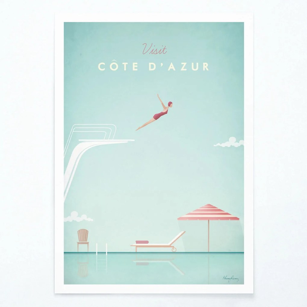 Côte d&#39;Azur plagát (A3)