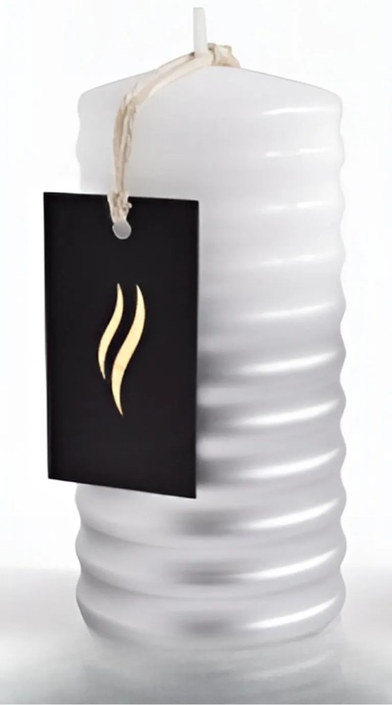 Parafínová svíčka Kler 14 cm bílá