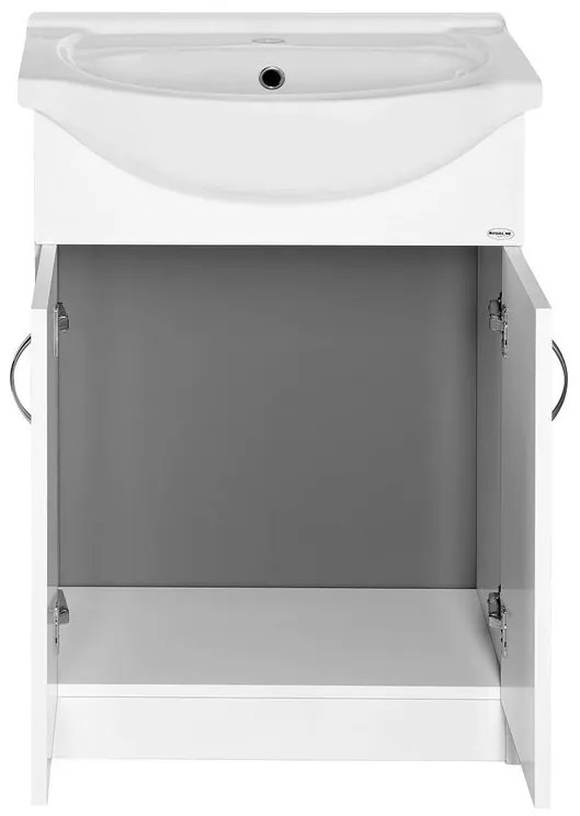 Aqualine Aqualine, SIMPLEX ECO 55 umývadlová skrinka s umývadlom 53x83,5x30,7cm, SIME550