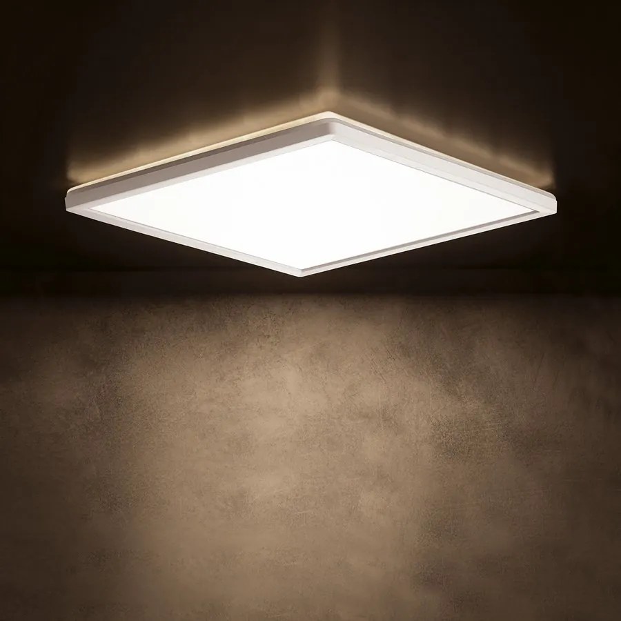 KANLUX KANLUX, AZPO stropné LED svietidlo, 300x300mm, 17,5 W, 3000/4000/6000K, IP54, biela, 31532